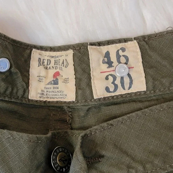 BASS Pro Shops Olive Green 100% Cotton Walking Outdoor Lightweight Pants Plus 46 - Picture 3 of 6